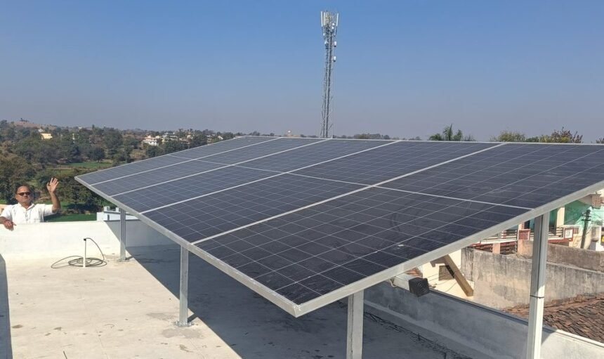 Rooftop solar installation by Kamaxi Electricals