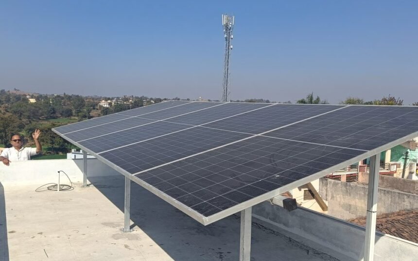 Rooftop solar installation by Kamaxi Electricals