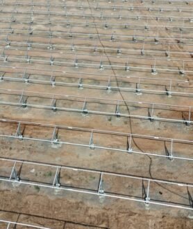 Solar mounting structure installation by Kamaxi Electricals