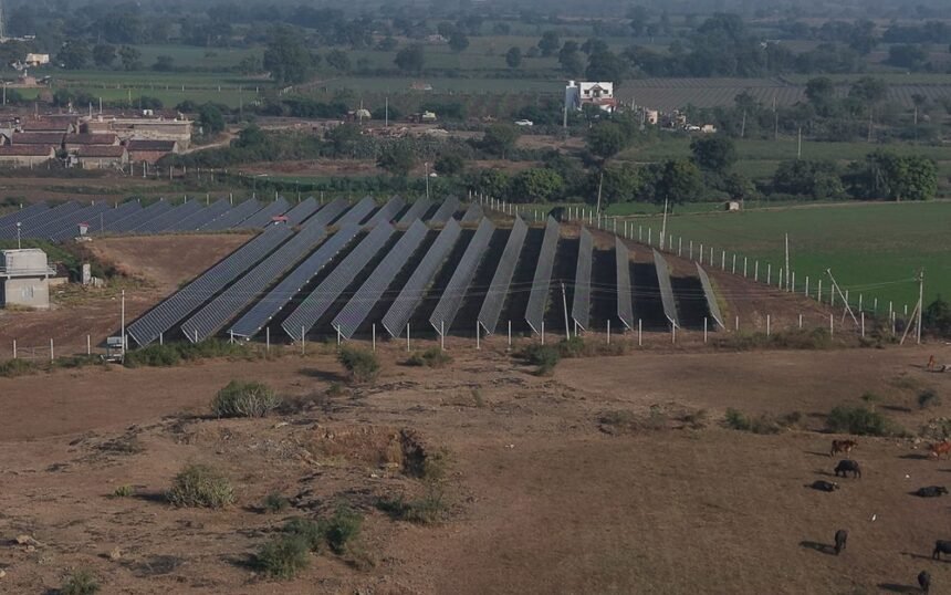Solar power plant aerial by Kamaxi Electricals