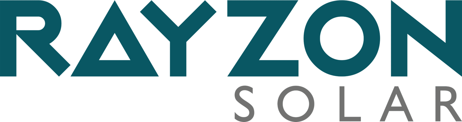 rayzon solar logo teal